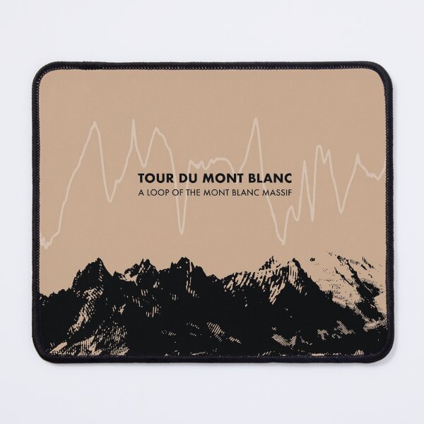 Item preview, Tour Du Mont Blanc Elevation Art - Brown designed and sold by PilgrimageShop.