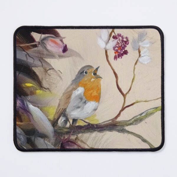 Item preview, Robin Bird in Forest, Erithacus Rubecula  designed and sold by DiensDesign.