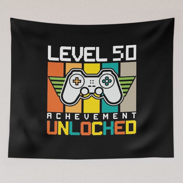Item preview, 50th Birthday Shirt, Level 50 Achievement Unlocked T-Shirt, Video Gamer Gift, Gaming Shirt, Birthday Gamer Shirt designed and sold by UrbanJupiter1.