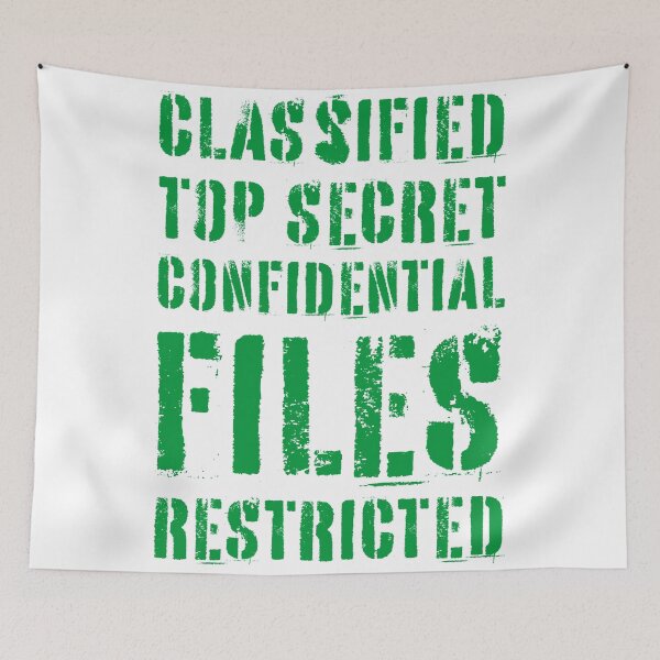 Item preview, Classified Files Typography Stack (Green) designed and sold by John Uttley.
