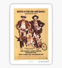 Butch Cassidy and the Sundance Kid Classic Movie Poster Sticker