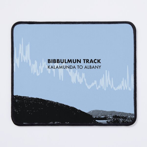 Item preview, The Bibbulmun Track Elevation Art - Blue designed and sold by PilgrimageShop.