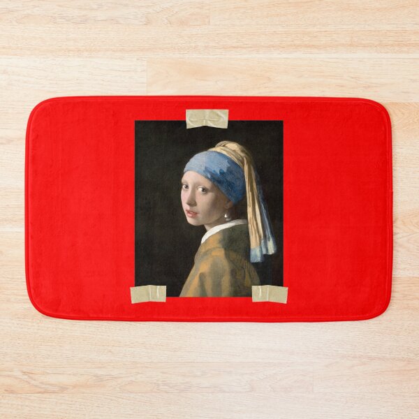 Item preview, Girl With A Pearl Earring Art T-Shirt Taped Design designed and sold by D-Shirt-More.