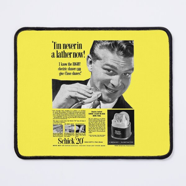 Item preview, SCHICK ELECTRIC SHAVER - ADVERT designed and sold by ThrowbackAds.