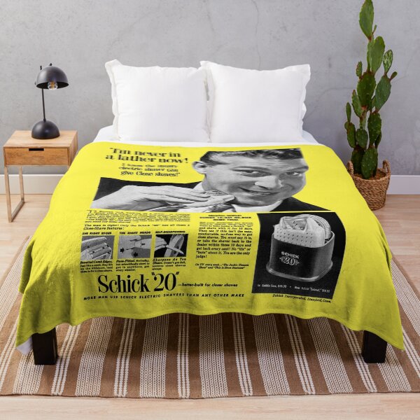 Item preview, SCHICK ELECTRIC SHAVER - ADVERT designed and sold by ThrowbackAds.