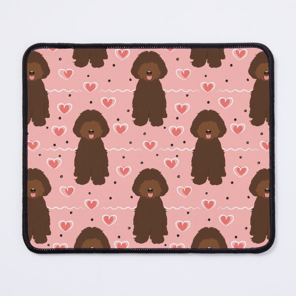 Item preview, LOVE Chocolate Aussiedoodle designed and sold by Lulupainting.