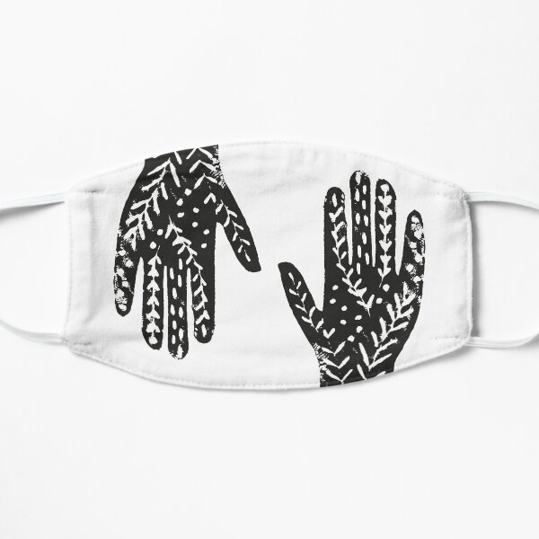 Hand - handprint T-Shirt - hands shirt Flat Mask