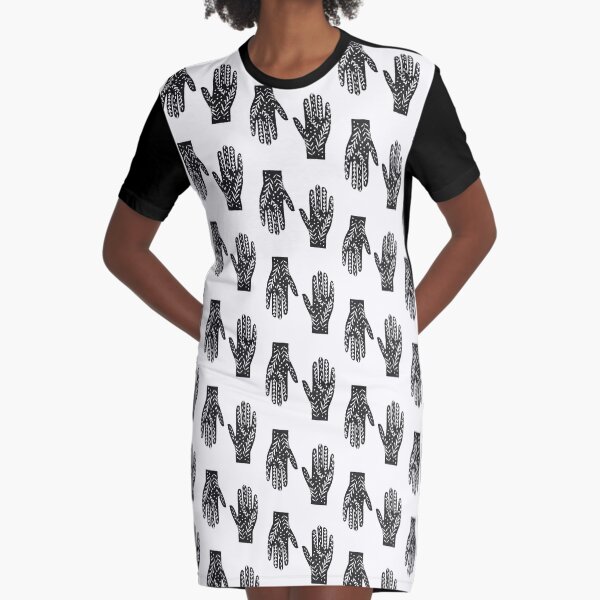 Hand – Händeabdruck T-Shirt – hands shirt T-Shirt Kleid