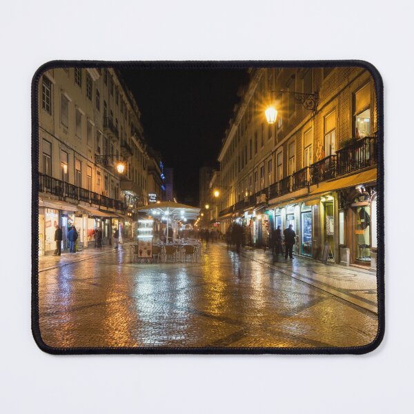 Item preview, Lisbon Portugal Night Magic - Nighttime Shopping in Baixa Pombalina designed and sold by Georgia Mizuleva.