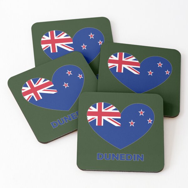 Item preview, Heart Flag - I Love Dunedin New Zealand   designed and sold by sideburns556.