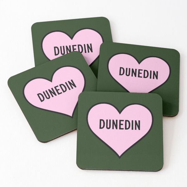 Item preview, I Love Dunedin Cute Light Pink Heart Shape Dunedin City Lover Valentine Gift   designed and sold by sideburns556.