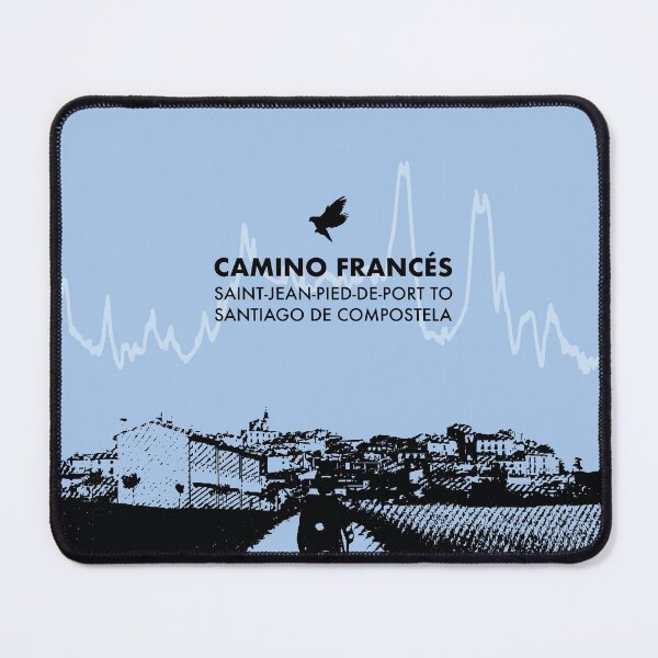 Item preview, Camino De Santiago Francés Elevation Art - Blue designed and sold by PilgrimageShop.