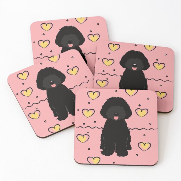 Item preview, LOVE Black Aussiedoodle designed and sold by Lulupainting.