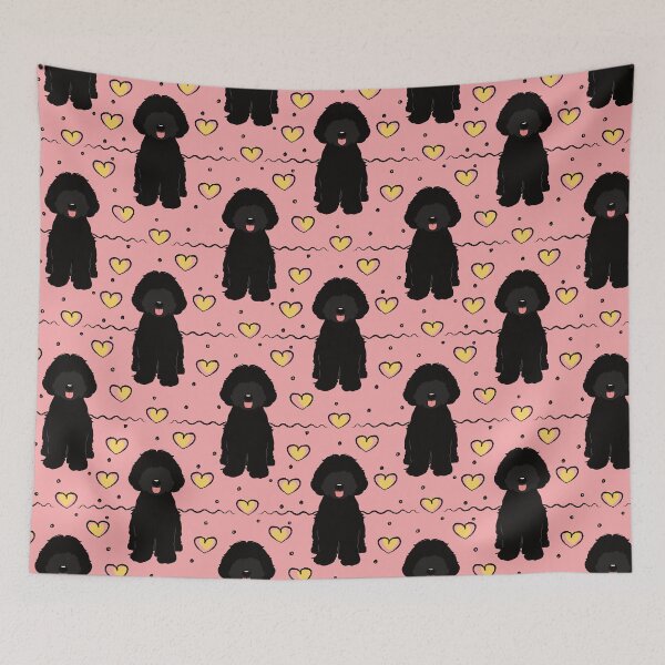 Item preview, LOVE Black Aussiedoodle designed and sold by Lulupainting.