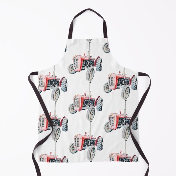 Item preview, Old Red Massey Ferguson Tractor designed and sold by LornaBowdenART.