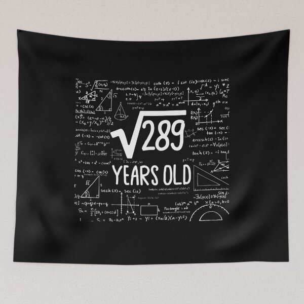 Item preview, Square Root of 289, 17th Birthday Gift, 17 Years Old Gift, Math Lover Gift, Math Geek, Math Nerd, Mathematician  designed and sold by UrbanJupiter1.