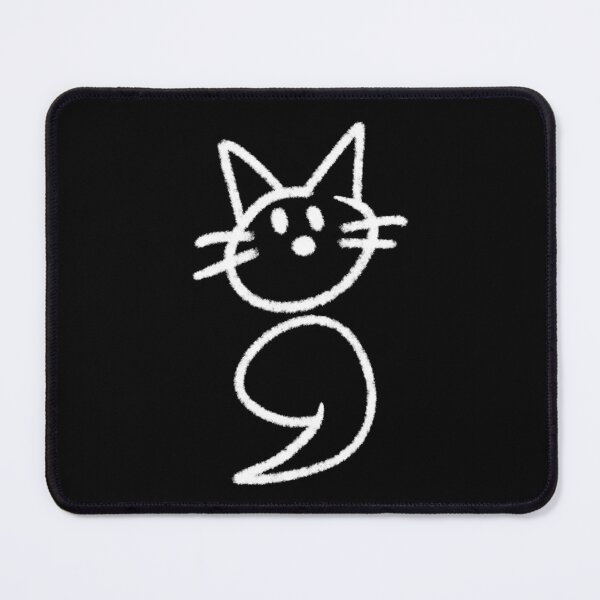 Item preview, Semicolon Cat White designed and sold by SparkSnaps.