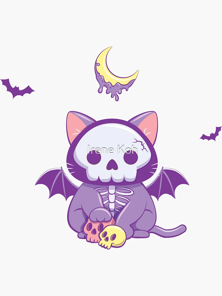 Cute Cats and Halloween Pumpkin Kawaii Stickers – Irene Koh Studio