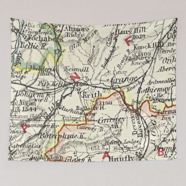 Item preview, KEITH & surrounding area map 1899 designed and sold by yourscotland.