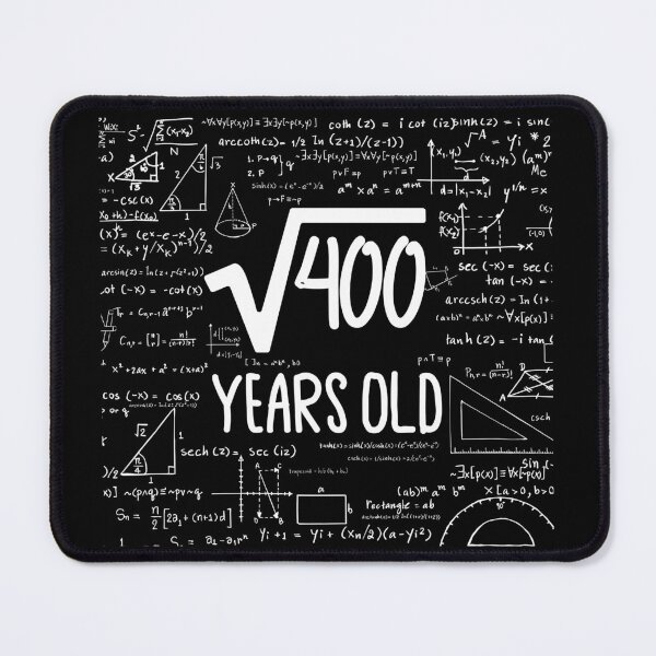 Item preview, Square Root of 400, 20th Birthday Gift, 20 Years Old Gift, Math Lover Gift, Math Geek, Math Nerd, Mathematician designed and sold by UrbanJupiter1.