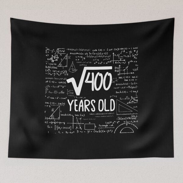 Item preview, Square Root of 400, 20th Birthday Gift, 20 Years Old Gift, Math Lover Gift, Math Geek, Math Nerd, Mathematician  designed and sold by UrbanJupiter1.