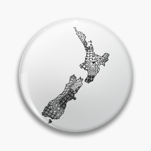 Item preview, New Zealand doodle map   designed and sold by sideburns556.
