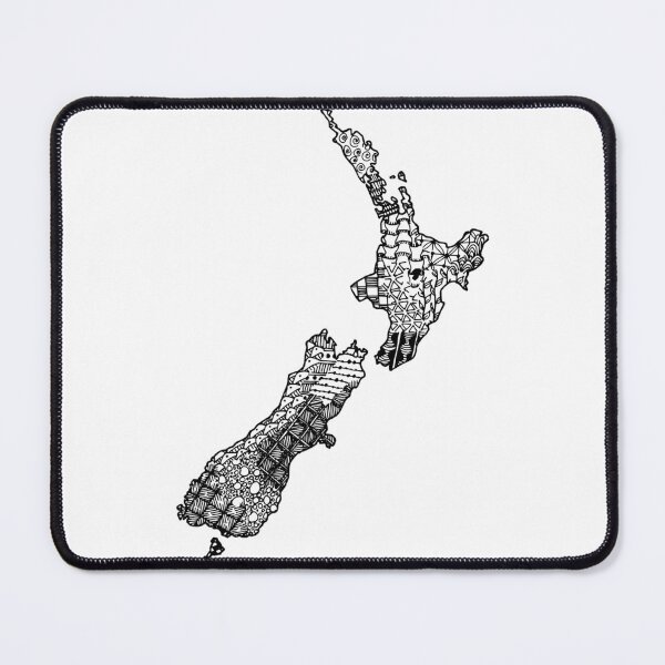 Item preview, New Zealand doodle map   designed and sold by sideburns556.