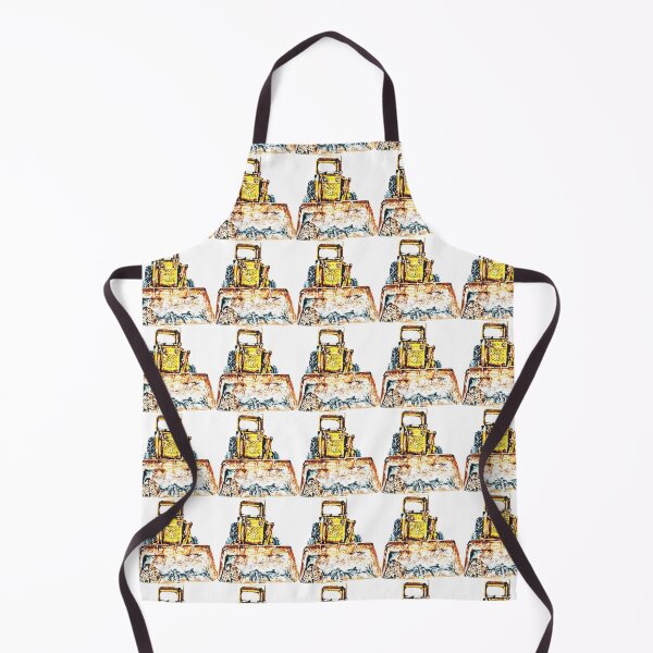 Item preview, Old Yellow Tractor designed and sold by LornaBowdenART.