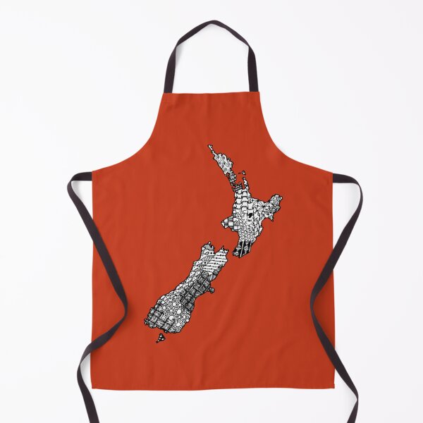 Item preview, New Zealand doodle map designed and sold by sideburns556.