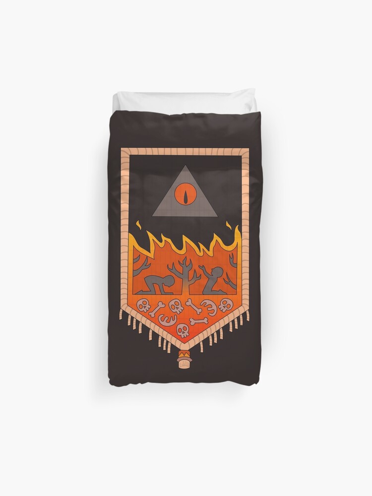 Bill Cipher Tapestry Duvet Cover By Skullnuku Redbubble