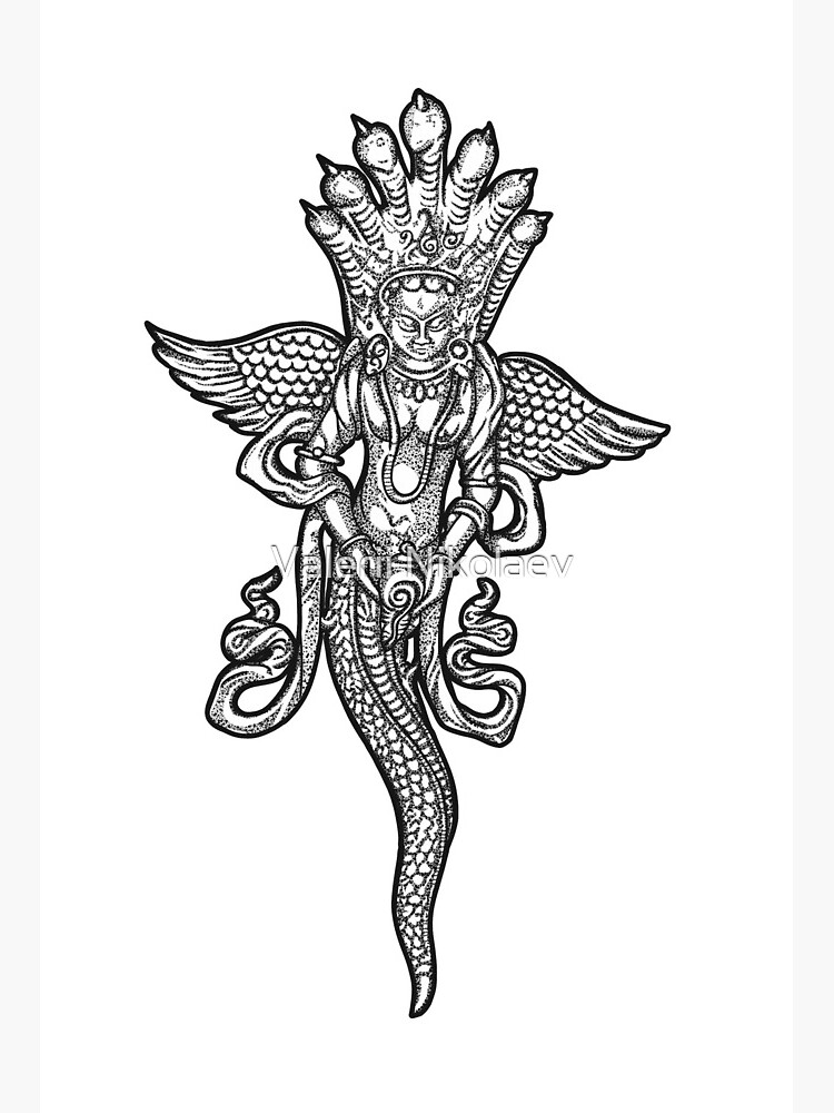 Premium Vector  Tattoo art thai snake pattern literature hand drawing  sketch