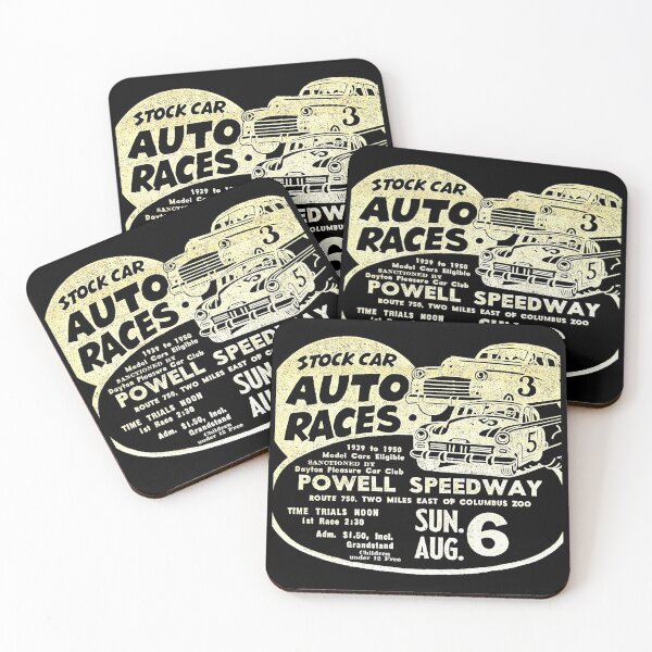Item preview, STOCK CAR AUTO RACES - ADVERT designed and sold by ThrowbackAds.