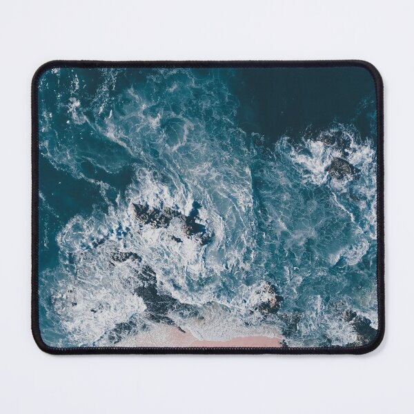 Item preview, Aerial Beach Print - Aerial Ocean Photo - Words - Pink Sand - Sea Travel photography by Ingrid Beddoes designed and sold by Ingrid Beddoes Photography.