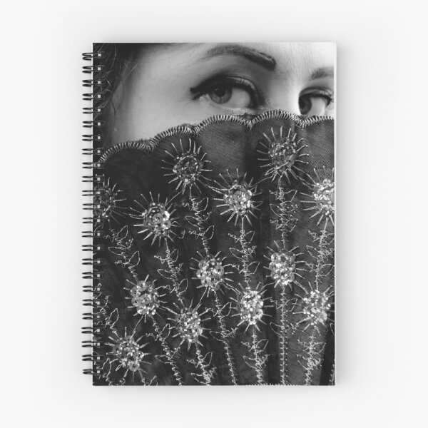 Item preview, Girl Peeking Over A Fan designed and sold by pyktispix.