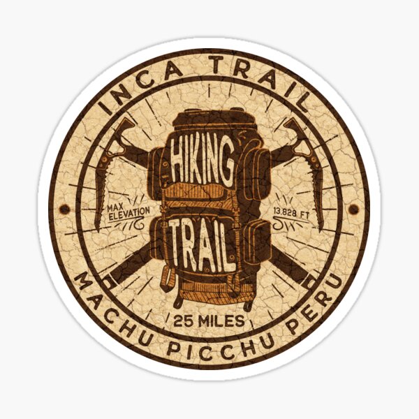 Inca Trail Machu Picchu Peru Sticker