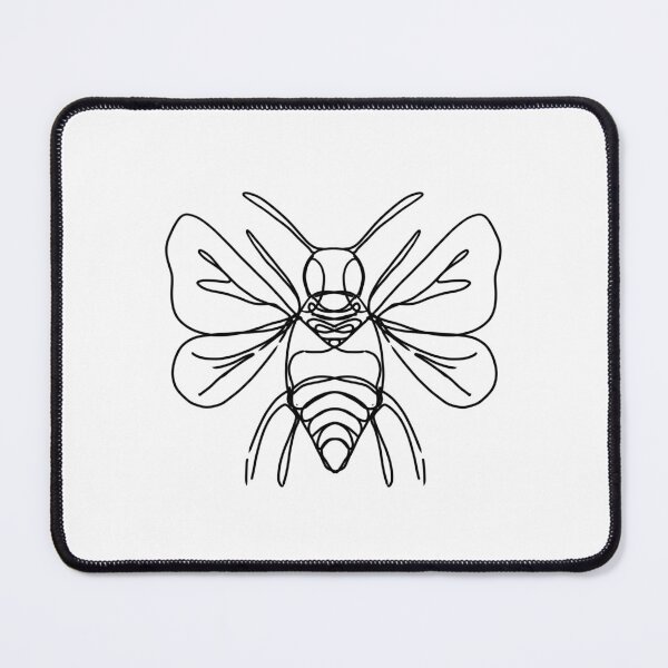 Item preview, Minimalistic black line bee designed and sold by mcb-jp.