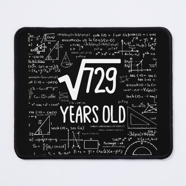 Item preview, Square Root of 729, 27th Birthday Gift, 27 Years Old Gift, Math Lover Gift, Math Geek, Math Nerd, Mathematician designed and sold by UrbanJupiter1.