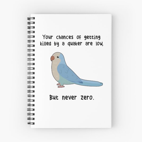 Item preview, Never Zero Quaker Parrot designed and sold by Clara Hollins.