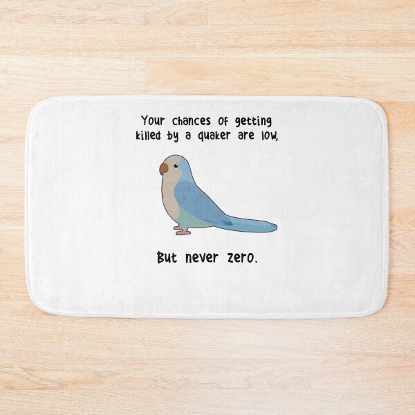 Item preview, Never Zero Quaker Parrot designed and sold by Clara Hollins.