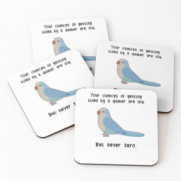 Item preview, Never Zero Quaker Parrot designed and sold by Clara Hollins.