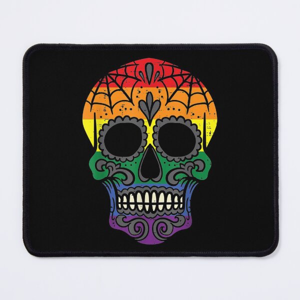 Item preview, Rainbow Sugar Skull Mexican Day Dead Gay Pride Lgbt Gift designed and sold by bessiey23.