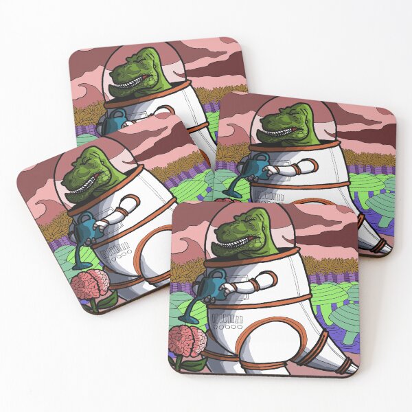 Item preview, T-rex astronaut designed and sold by lost-souvenirs.