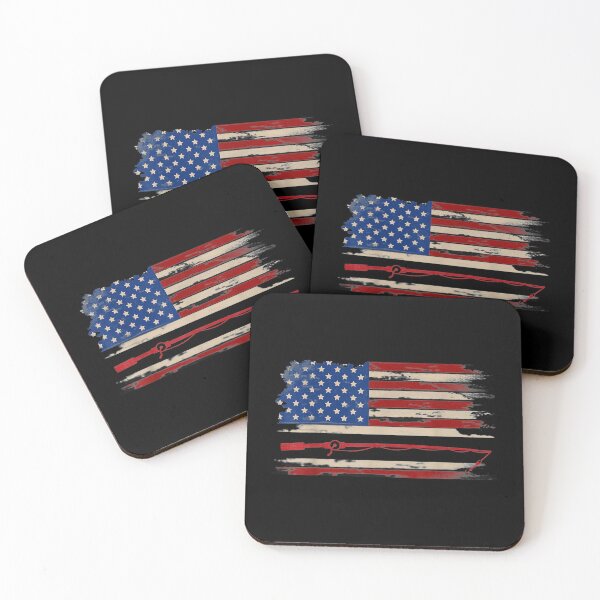 Item preview,  Vintage Fishing American Flag Fis Fish Gift designed and sold by bessiey23.