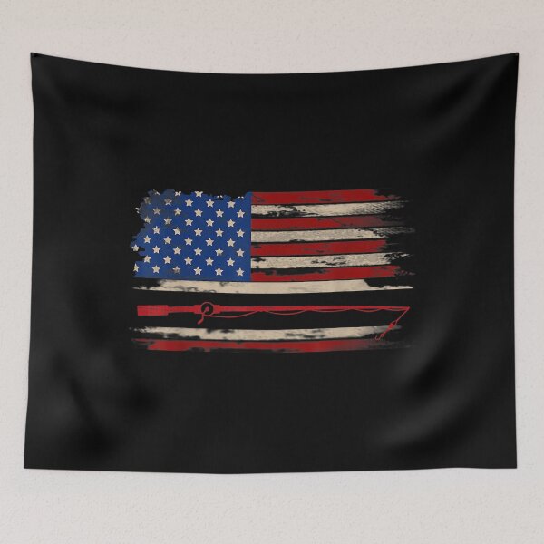 Item preview,  Vintage Fishing American Flag Fis Fish Gift designed and sold by bessiey23.