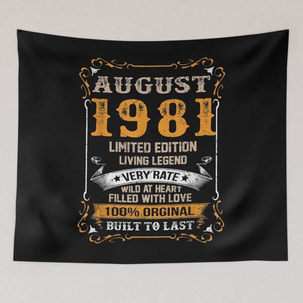 Item preview,  Legends Born August 1981 40th Birthday Years Old designed and sold by bessiey23.