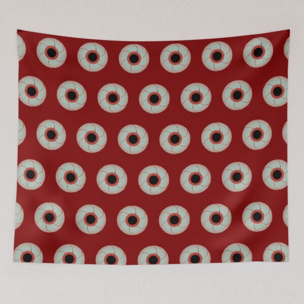 Item preview, Tired red eyeballs pattern with red background. designed and sold by 99Eyeballs.