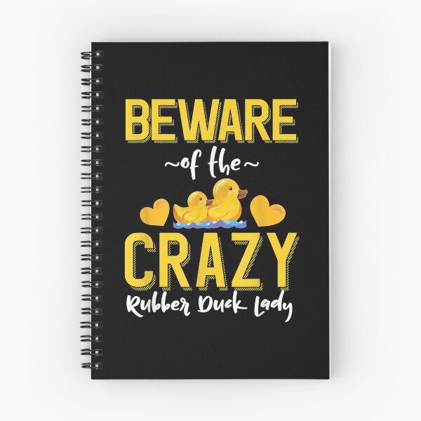Item preview,  Rubber Duck Beware Crazy Lady designed and sold by bessiey23.