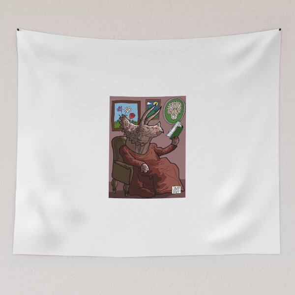 Item preview, Triceratops reading poetry designed and sold by lost-souvenirs.