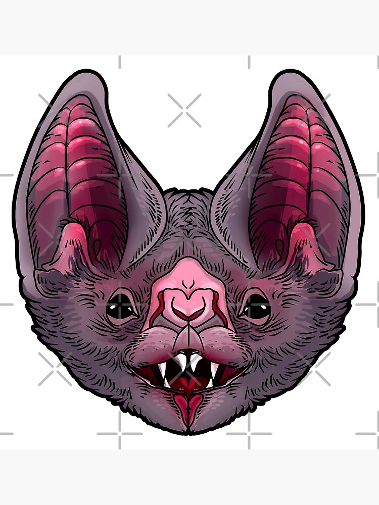 "Cute But Creepy Vampire Bat Face" Poster for Sale by Ryuvhiel | Redbubble