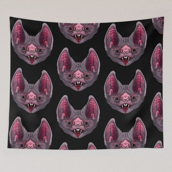 Item preview, Cute But Creepy Vampire Bat Face designed and sold by Ryuvhiel.